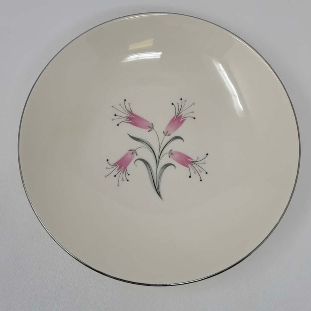 Homer Laughlin Bess Myerson Big Pay-Off Vintage 1950s Pink Flower Dinne